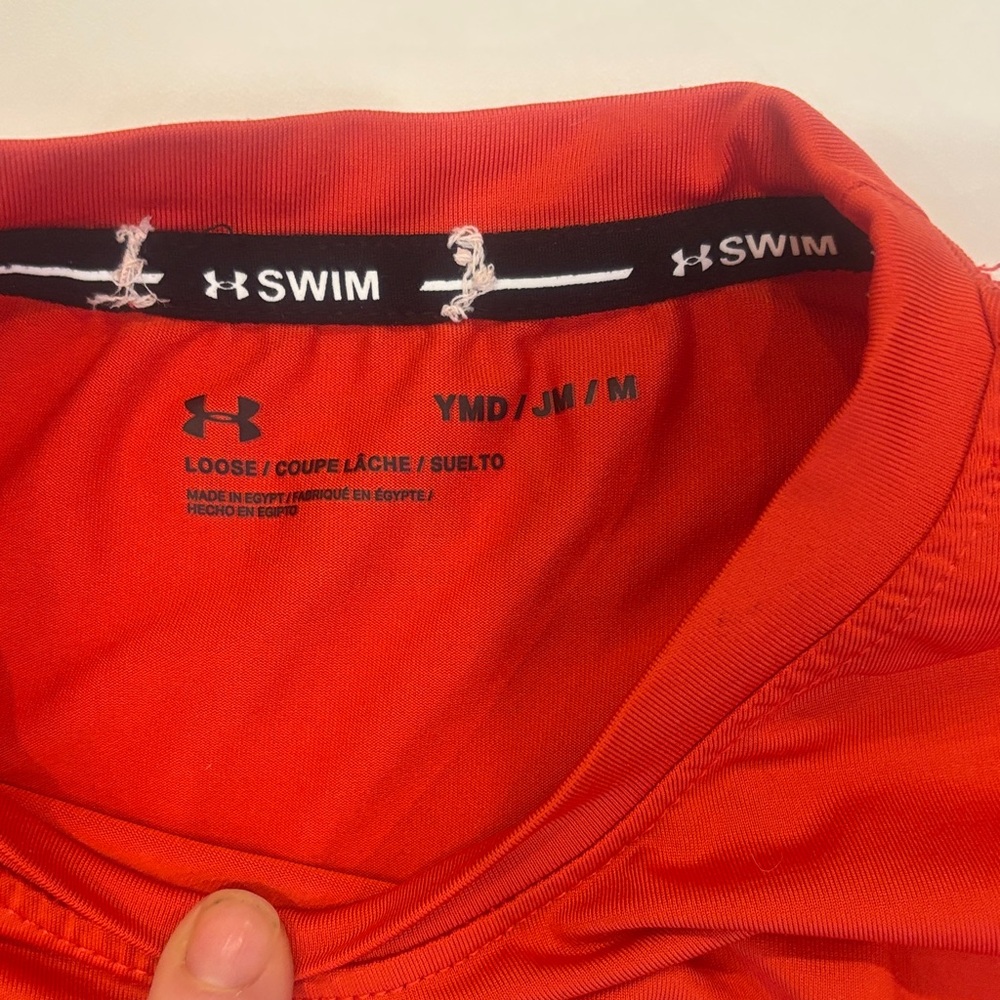 Under Armour Kids Red Rashguard - Picture 4 of 10